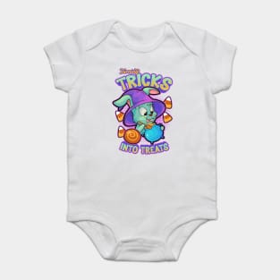 Kawaii Bunny Witch Vaporwave Style Funny Cute Halloween Baby Bodysuit